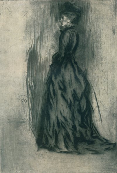 Il vestito di velluto Frances Leyland, c1873, 1904 da James Abbott McNeill Whistler