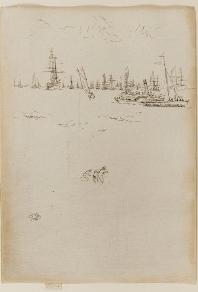 La barca dei visitatori da James Abbott McNeill Whistler