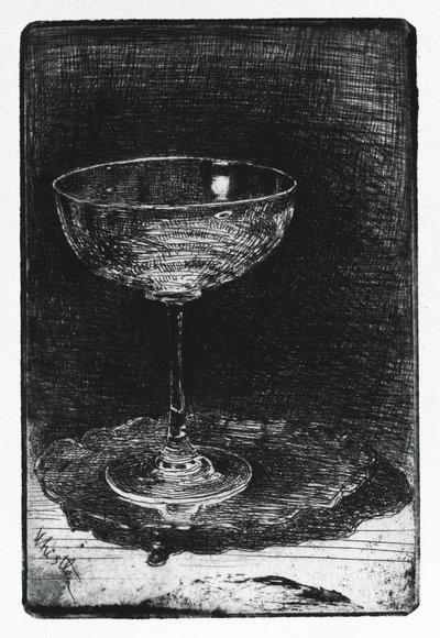 Il bicchiere di vino da James Abbott McNeill Whistler