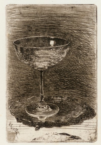Il bicchiere di vino da James Abbott McNeill Whistler
