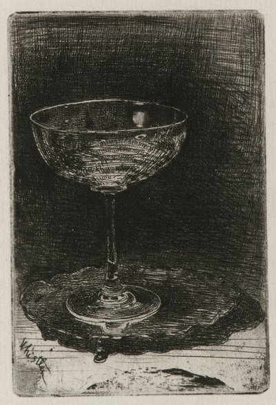 Il bicchiere di vino, 1858 da James Abbott McNeill Whistler
