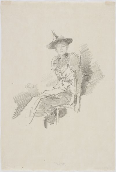 Il cappello alato, 1890 da James Abbott McNeill Whistler