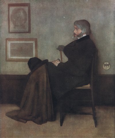 Ritratto di Thomas Carlyle, Bibbys Annual, 1916-1917 da James Abbott McNeill Whistler