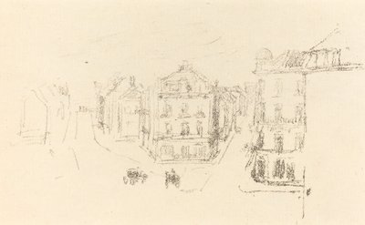 Schizzo di Prova: Grand Rue, Dieppe, c. 1891 da James Abbott McNeill Whistler