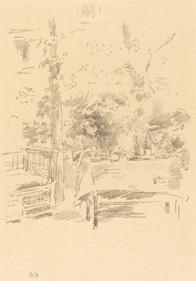 Tête-à-tête in giardino, 1894 da James Abbott McNeill Whistler