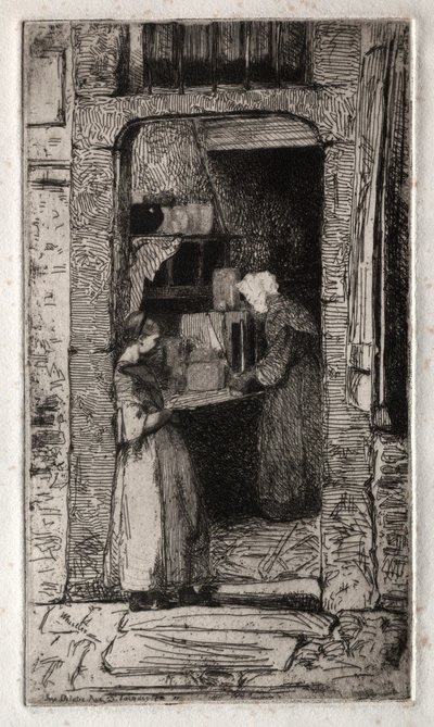 Dodici incisioni dalla natura: La venditrice di senape, 1858 da James Abbott McNeill Whistler
