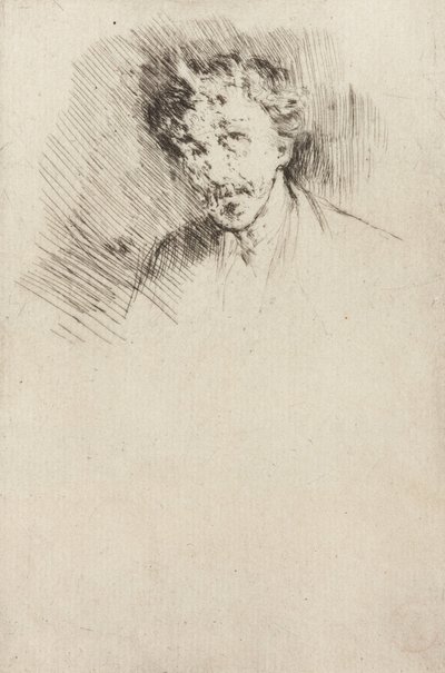 Whistler con il ciuffo bianco, 1879 da James Abbott McNeill Whistler