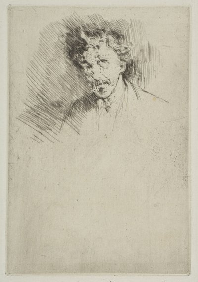 Whistler con il ciuffo bianco, 1879 da James Abbott McNeill Whistler