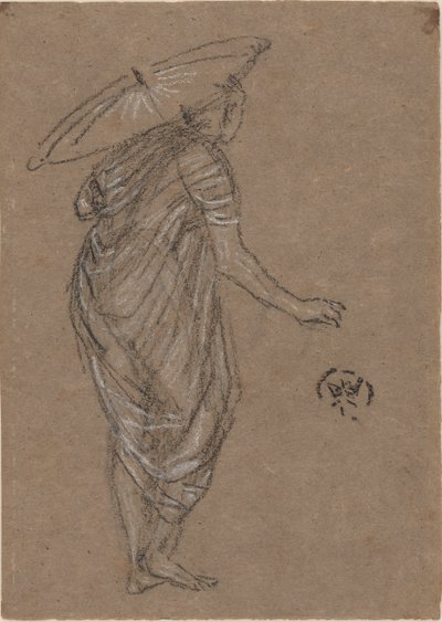 Donna con parasole, 1870-1873 da James Abbott McNeill Whistler