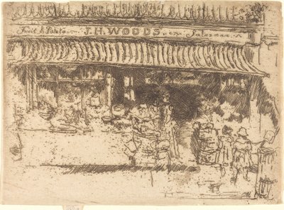 Negozio di frutta di Woods, c. 1886-1888 da James Abbott McNeill Whistler