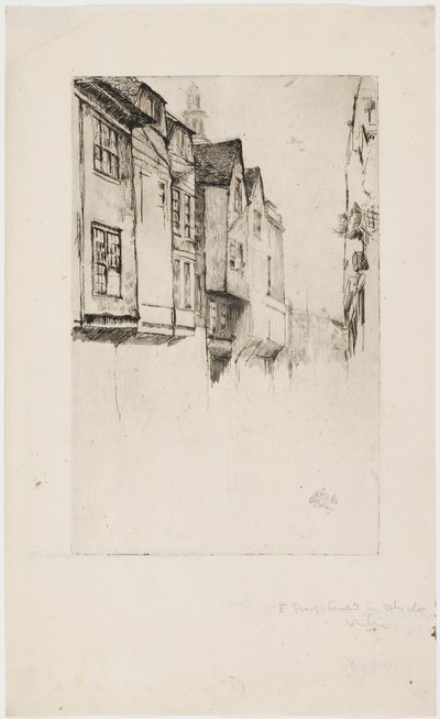 Wych Street, Londra, 1877 da James Abbott McNeill Whistler