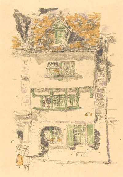 Casa Gialla, Lannion, 1893 da James Abbott McNeill Whistler