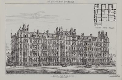 Cadogan Terrace, Cadogan e Hans Place Estate, Chelsea, 1879 da James Akerman