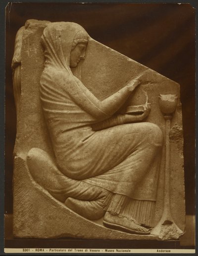 Dettaglio, Trono di Venere, Museo Nazionale da James Anderson