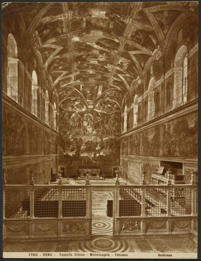 Cappella Sistina di Michelangelo da James Anderson