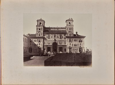 Villa Medici; la facciata rivolta verso il giardino, oggi sede dell