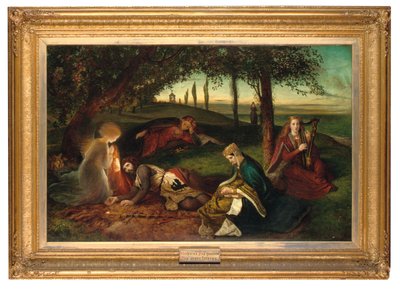 Il Sancgreall, Re Artù guarito dalla sua grave ferita da James Archer