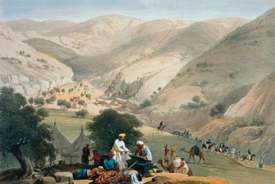Accampamento del 1° Reggimento Europeo del Bengala, Prima Guerra Anglo-Afghana 1838-1842 da James Atkinson