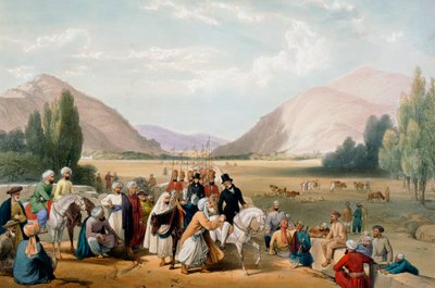Resa di Dost Mohammad Khan, Kabul, Prima Guerra Anglo-Afghana, 1838-1842 da James Atkinson
