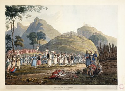 Assemblaggio di Ghoorkas da James Baillie Fraser