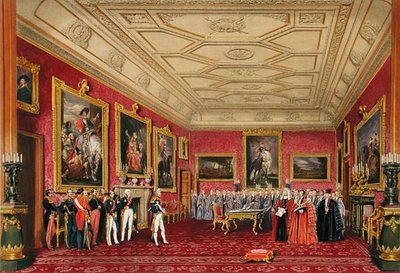 La stanza di Rubens, Castello di Windsor - il re di Francia riceve un discorso dall