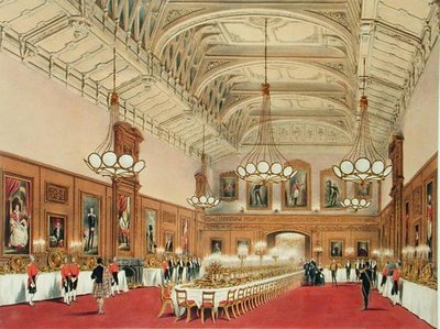 La Galleria Waterloo, Castello di Windsor, durante la visita dell