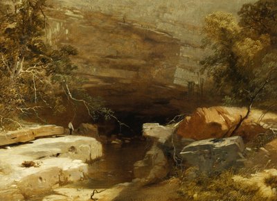 Paesaggio, Porth-yr-ogof, Vale of Neath da James Baker Pyne