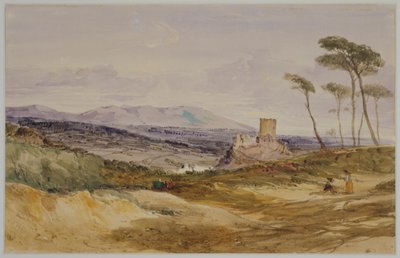 Paesaggio con castello e figure da James Baker Pyne