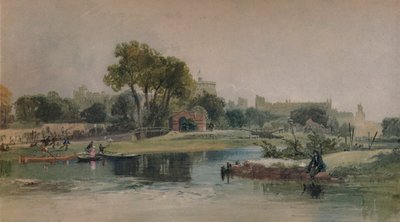Castello di Windsor dal campo di gioco di Eton, c1838 da James Baker Pyne