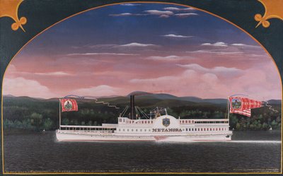 Paddle Steamboat Metamora, 1859 da James Bard