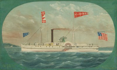 Battello a vapore St. Lawrence, 1850 da James Bard