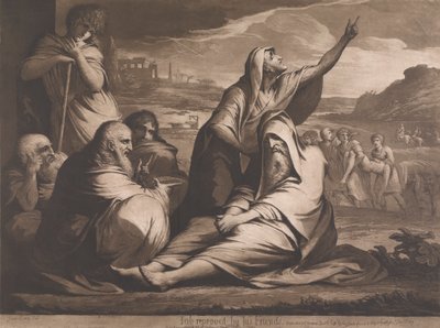 Giobbe ripreso dai suoi amici da James Barry