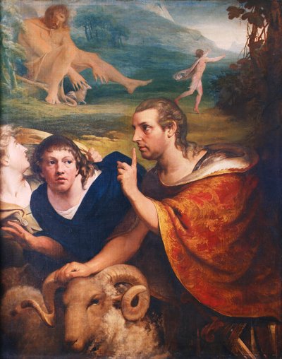Ritratti di James Barry ed Edmund Burke nei personaggi di Ulisse e il suo compagno in fuga dalla Grotta di Polifemo, 1776 da James Barry