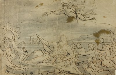 Studio per Commercio o il Trionfo del Tamigi, 1767-80 da James Barry