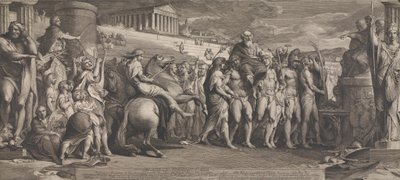 I Diagoridi Vincitori a Olimpia (Progetto per le Pareti della Grande Sala della Società per l