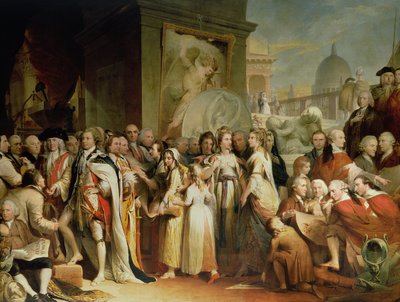 La distribuzione dei premi nella Society of Arts, quinto della serie Il progresso della cultura e della conoscenza umana, c.1777-84 da James Barry