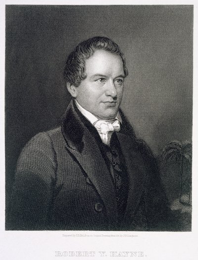 Robert Young Hayne (1791-1841) inciso da Henry Bryan Hall (1808-84) da James Barton Longacre