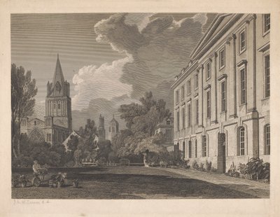 Vista della Cattedrale di Christ Church e Parte del Corpus Christi College da James Basire