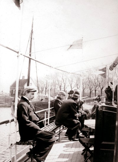 Passeggeri in barca, Broek, Paesi Bassi, 1898 da James Batkin