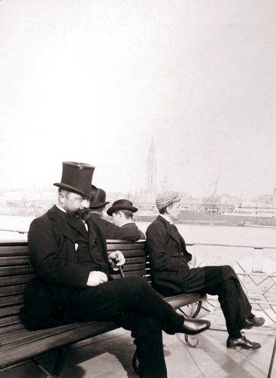 Passeggeri su un traghetto, Rotterdam da James Batkin