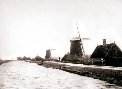 Mulini a vento, Laandam, Paesi Bassi, 1898 da James Batkin