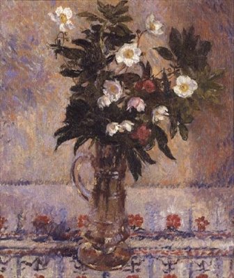 Fiori in un Vaso di Vetro da James Bolivar Manson