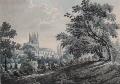 Chiesa di Croydon da Duppas Hill Terrace, 1925 da James Bourne