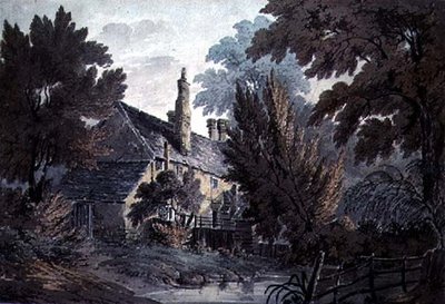 Paesaggio con casa vicino a uno stagno, XIX secolo da James Bourne