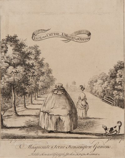 Scena di mascherata nei Giardini di Kensington da James Bretherton