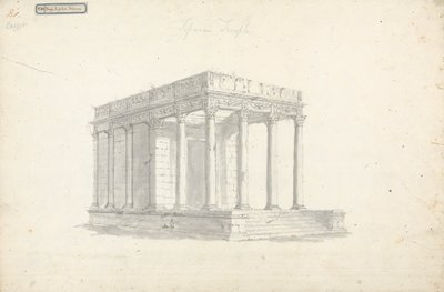 Tav. VIII Tempio di Giove a Tebessa da James Bruce