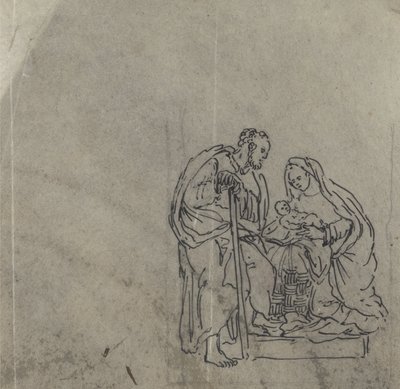Schizzo di uomo, donna e bambino da James Bruce