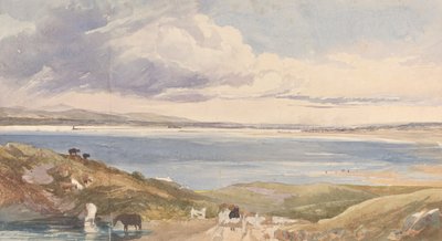 Paesaggio sulla Riva con Strada in Primo Piano da James Bulwer