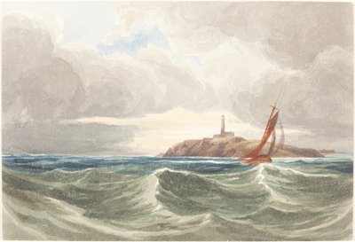 Paesaggio marino con faro da James Bulwer