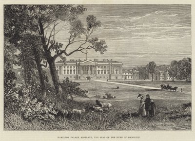 Hamilton Palace, Scozia, la residenza del Duca di Hamilton da James Burrell Smith